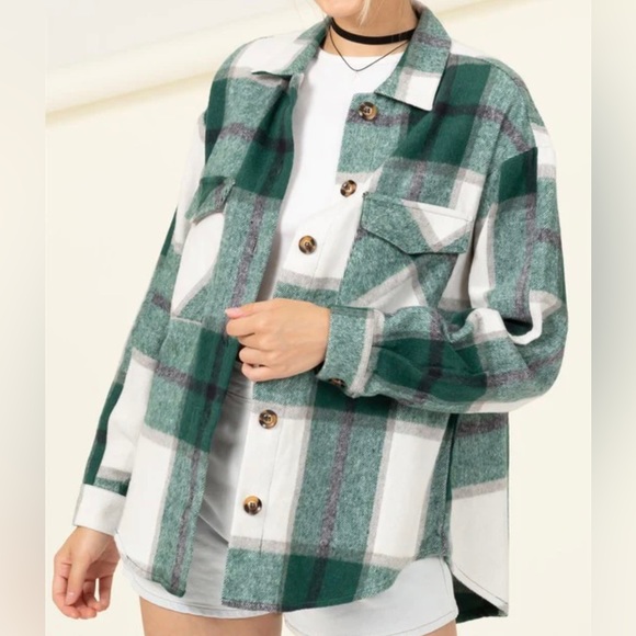 HYFVE | Effortless Ease Plaid Shacket - Picture 2 of 5